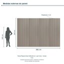 Ver imagem 3 de Painel Ripado Smart 360x240 cm (sem Furo) Incolar Grigio