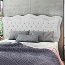 Ver imagem 2 de Cabeceira para Cama Box Queen 160 Cm Eliza Corino Branco I02 - D'Rossi