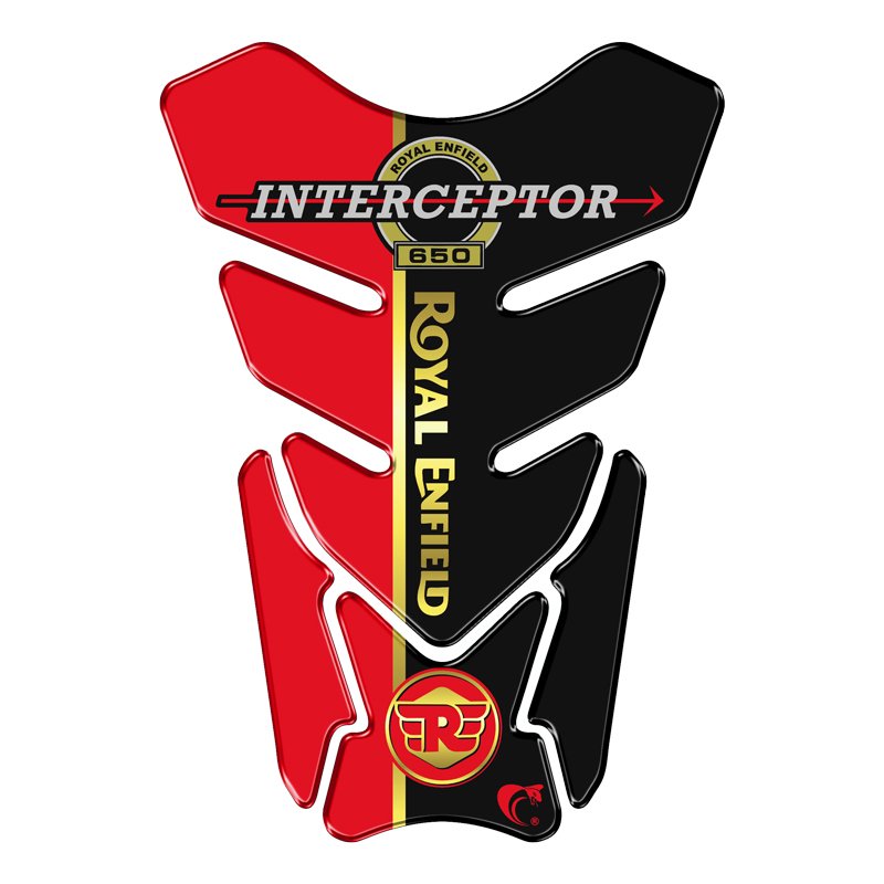 Protetor Adesivo Moto Resinado Interceptor 650 Vermelho Cobra Motoparts