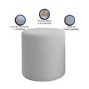 Ver imagem 3 de Kit 2 Puffs Beca Cilindro Suede Live - 7 Decor Prata