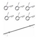 Ver imagem 1 de Kit 10 Presilhas Barra Grampo 3 Voltas 25.40 mm