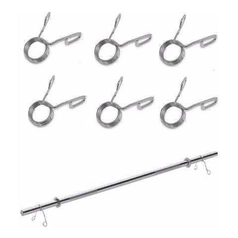 Kit 10 Presilhas Barra Grampo 3 Voltas 25.40 mm