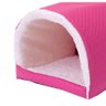 Cama Pet para Cachorro ou Gato Iglu Toca Sherpa Pink [f101] - 3
