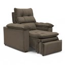 Ver imagem 1 de Poltrona do Papai Reclinável Retrátil Bonari Veludo Capuccino - Loja Sheep