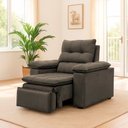 Ver imagem 2 de Poltrona do Papai Reclinável Retrátil Bonari Veludo Capuccino - Loja Sheep