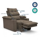 Ver imagem 7 de Poltrona do Papai Reclinável Retrátil Bonari Veludo Capuccino - Loja Sheep