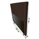 Ver imagem 2 de Cabeceira Estofada Paris 140 cm Para Cama Box Quarto Casal MV Estofados Suede Marrom