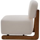 Ver imagem 5 de Poltrona Decorativa Orgânica Sala Living Pés Madeira Luiza L02 Bouclê Creme - Lyam Decor