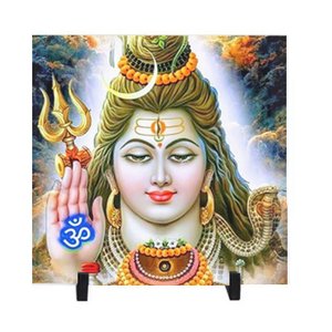Quadro Azulejo Deusa Chiva Indu India