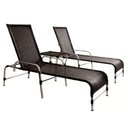 Ver imagem 1 de Kit 2 Espreguiçadeiras Catar e Mesa Garden Preto