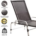 Ver imagem 4 de Kit 2 Espreguiçadeiras Catar e Mesa Garden Preto