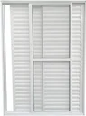 Ver imagem 1 de Porta de Aluminio Balcão 3 Folhas Móveis com Trinco Linha Leve:2,10 X 1,20/branco