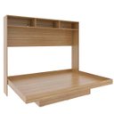 Ver imagem 3 de Cama Articulada Casal com Nichos e Prateleiras Amêndoa