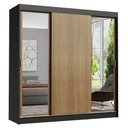 Ver imagem 3 de Guarda-roupa Casal Madesa Reno 3 Portas de Correr com Espelhos