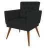 Kit 3 Poltronas Nina com Capitone - Preto - 4