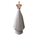 Ver imagem 4 de Imagem Nossa Senhora Aparecida Mármore Branco Coroa 22 Cm