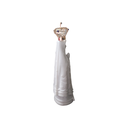 Ver imagem 2 de Imagem Nossa Senhora Aparecida Mármore Branco Coroa 22 Cm