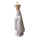 Ver imagem 5 de Imagem Nossa Senhora Aparecida Mármore Branco Coroa 22 Cm