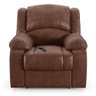 Poltrona do Papai Reclinável Sala de Cinema Madrid Controle Power Elétrico Pu Marrom Brilho G26 - 8
