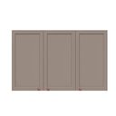 Ver imagem 2 de Armário Aéreo para Cozinha 120cm 3 Portas Unna Cinza/Gris