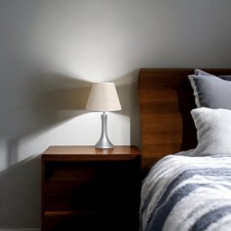 Abajur Pequeno de Cerâmica para Decoração de Quarto Paris Fosco 49x25cm - 2