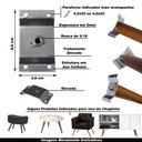 Ver imagem 2 de Kit 12 Chapinhas Chapa Elevada Fixação Pés Palito Rosca 5/16 Zincado