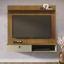 Ver imagem 1 de Painel Bancada Suspensa 1 Porta Tvs até 55 Polegadas Íris - Cumaru/opala