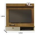 Ver imagem 2 de Painel Bancada Suspensa 1 Porta Tvs até 55 Polegadas Íris - Cumaru/opala