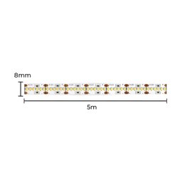 Fita de Led Nordecor Moni com 5 Metros 420leds/m 14w 12v 2700k Luz Amarela 7170 - 2