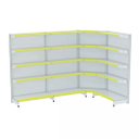 Ver imagem 1 de Gondola Parede 202 Fit Ate 3 Metros 1 Canto Branco 20b Pe Amarelo