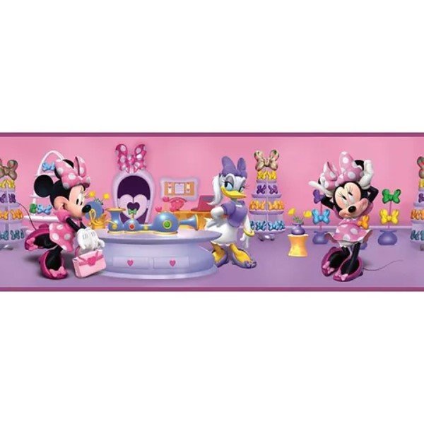 Faixa Papel de Parede Infantil Disney Minnie 7711