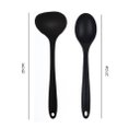 Ver imagem 1 de Duas Peças de Concha e Colher em Silicone Preto Unyhome