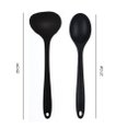 Ver imagem 1 de Duas Peças de Concha e Colher em Silicone Preto Unyhome