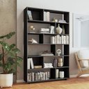 Ver imagem 1 de Estante para Livros 5 Prateleiras Preto Be 47 - Brv