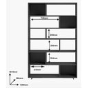 Ver imagem 4 de Estante para Livros 5 Prateleiras Preto Be 47 - Brv