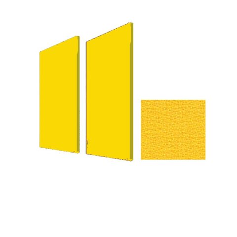 Painel Acústico Bl Acoustic 1501 - 120x60cm - 5589 Amarelo Ouro - Lady - 50mm