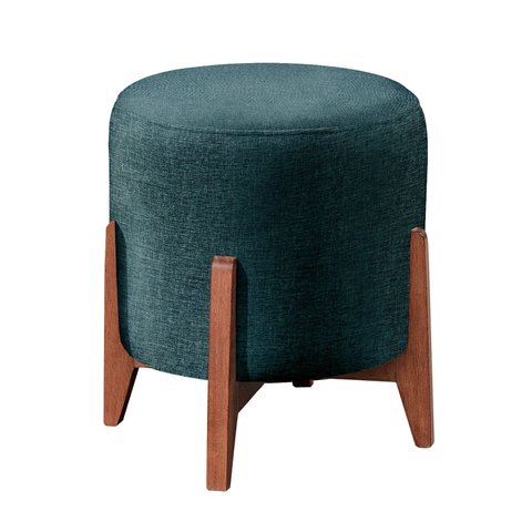 Puff Banco Banqueta Nina Linho Azul