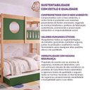 Ver imagem 6 de Treliche Infantil Climb Casatema MadeiraOriginals Verde/Mmdeira Natural