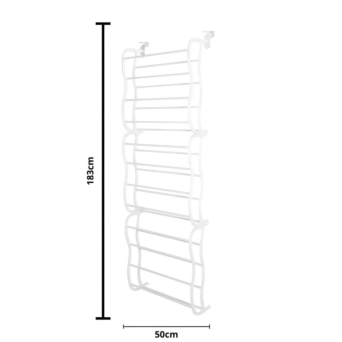 Sapateira Vertical de Parede para 36 Pares - Organize com Estilo Cor:branca - 4