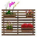 Ver imagem 2 de Kit 2 Floreiras Jardim Vertical 100 X 80 Cm Madeira Maciça