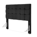 Ver imagem 2 de Cabeceira Cama Casal Estofada 1,40 - Maia Veludo Preto