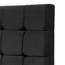 Ver imagem 5 de Cabeceira Cama Casal Estofada 1,40 - Maia Veludo Preto