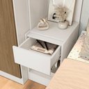 Ver imagem 4 de Quarto Modulado Kappesberg Adapt Branco/Nogueira 4 Peças 247cm