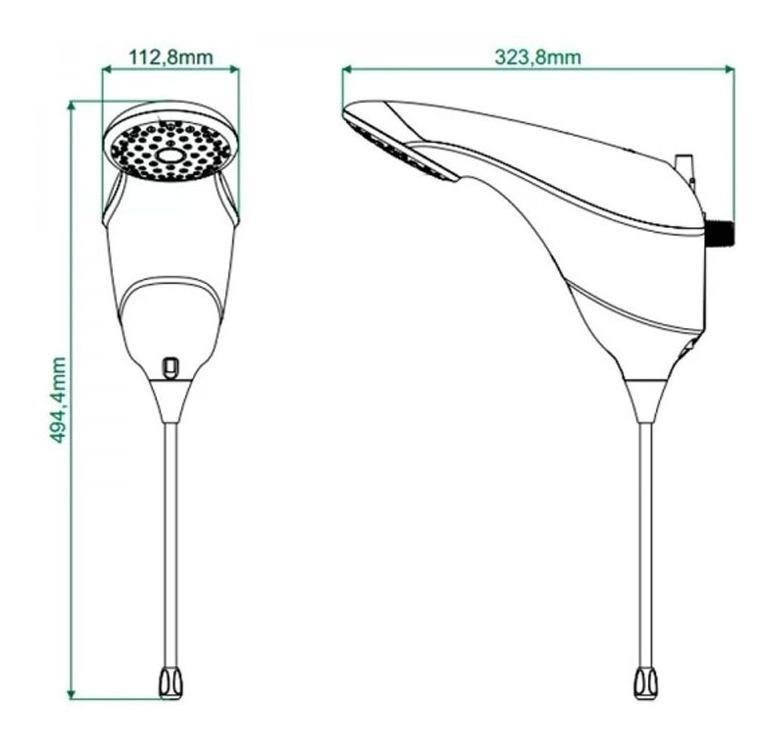 Chuveiro Ducha Eletrônica Zagonel Sublime Branco 220v - 2