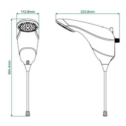Chuveiro Ducha Eletrônica Zagonel Sublime Branco 220v - 2