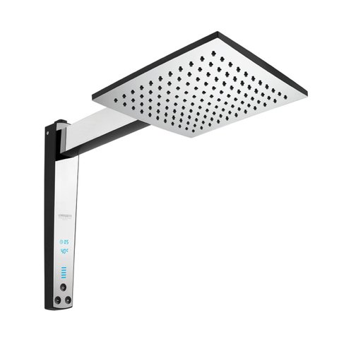 Chuveiro Acqua Century Digital Preto Cromado 220v Lorenzetti