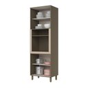 Ver imagem 6 de Paneleiro Torre Quente 1 Forno Lora 4 Portas MDF 71,5cm Duna Cristal Casa 812
