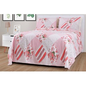 Jogo De Cama Duplo Microfibra Casal Jade Paco Milano Sultan