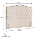 Ver imagem 4 de Cabeceira Casal King 195cm Siena P02 Linho Cru - Mpozenato