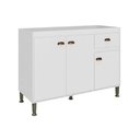 Ver imagem 1 de Balcão Cozinha Torino 3 Ptas s/Tampo 120cm Branco Movelbento